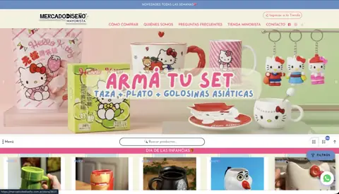 Tienda mayorista de regalería y diseño Mercado Diseño, creada con VentasxMayor