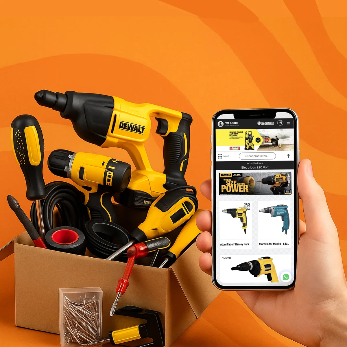 ferreteria construccion y maquinas herramientas mayorista