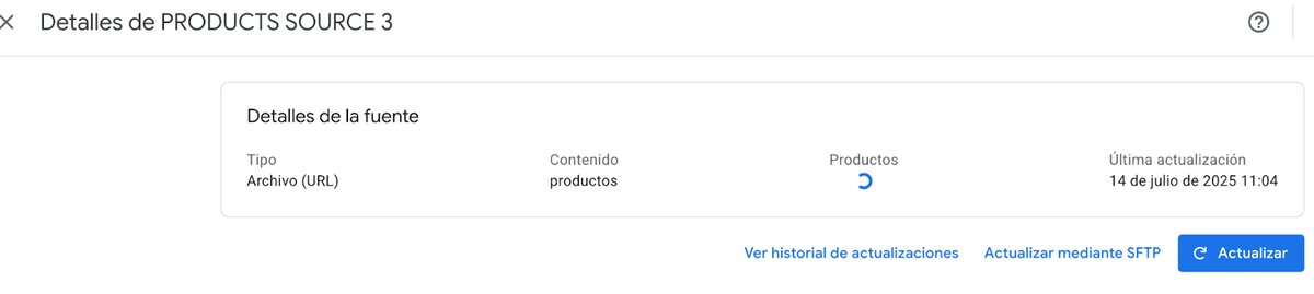 Google Merchant Center - Feed configurado